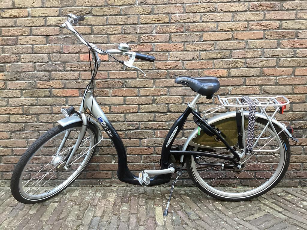 LinBike Lage Instapfiets - Altijd twee voeten aan de grond, (Extra) lage instap, 47 tot 50 cm, Zo goed als nieuw, Schijfrem
