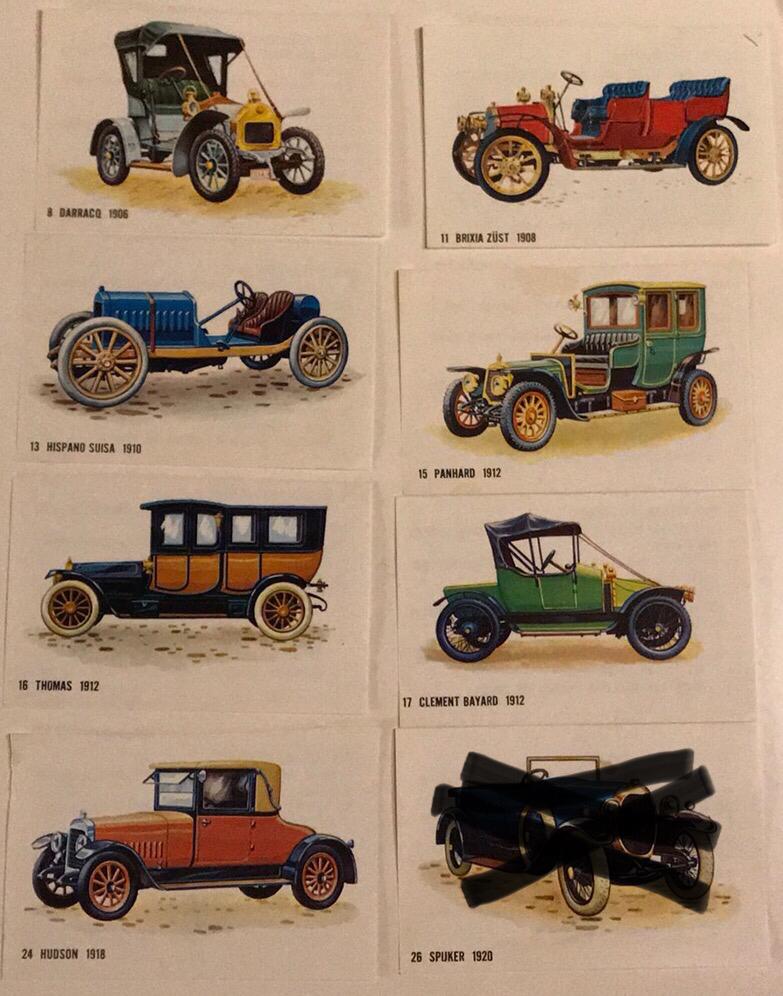 Oldtimer plaatjes voor plaatjes plakboek van Bolletje, Ophalen of Verzenden, Zo goed als nieuw, Plaatjesalbum