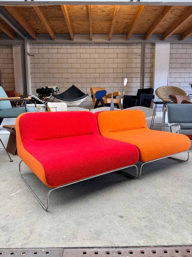 Scoop lounge chair by Piero Lissoni (set van 2 stuks), Ophalen, Gebruikt, Vintage, 75 tot 100 cm