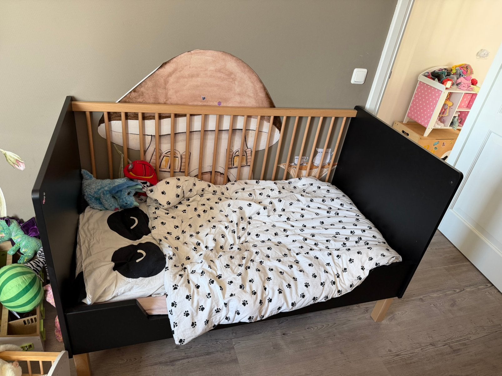 Peuterbed bopita floris, Kinderen en Baby's, Gebruikt, 70 tot 85 cm, 140 tot 160 cm, Ophalen