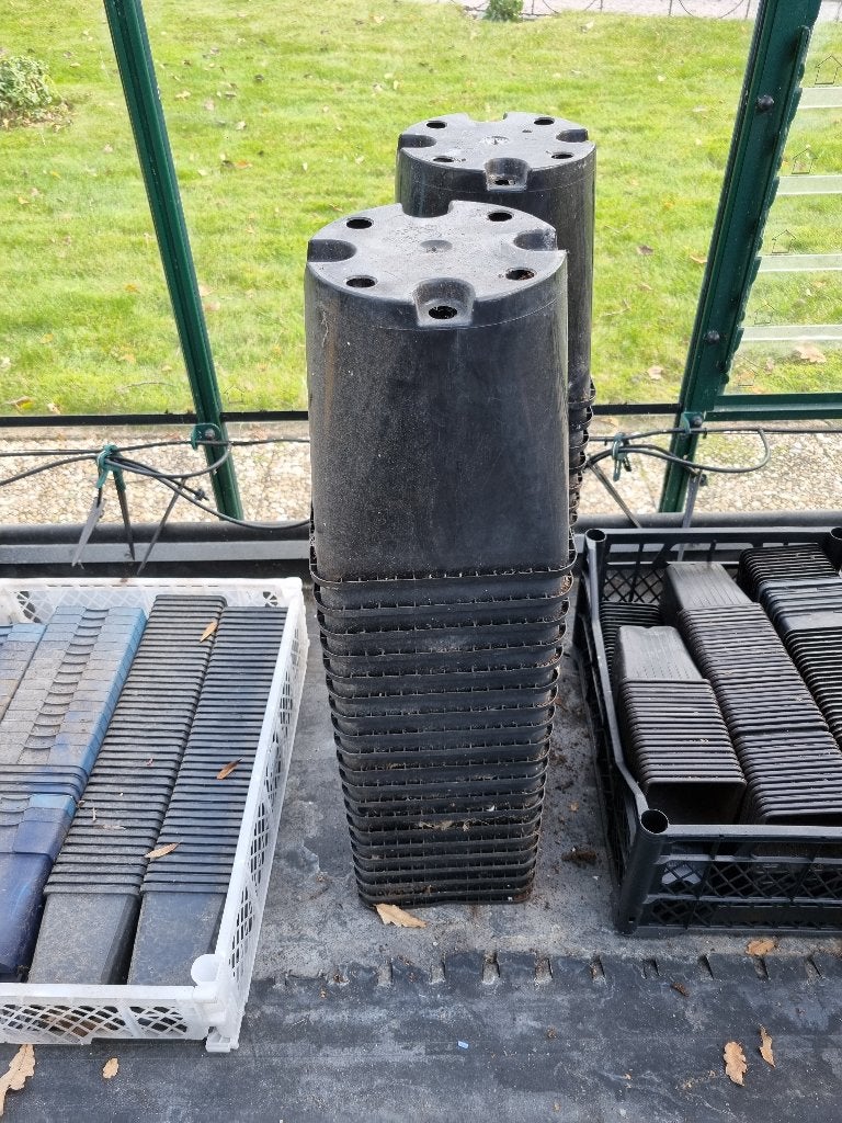 35x pot 4,5 liter voor 0,50 euro pst, Gebruikt, Rond, Ophalen of Verzenden, Aardewerk