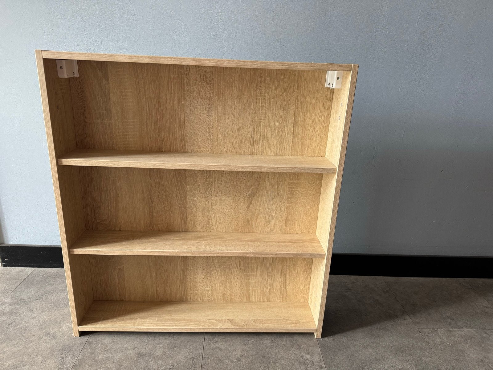 Houten hang-boekenkastje met 3 Planken - FSC Gecertificeerd, Ophalen, Met plank(en), Gebruikt, 50 tot 100 cm