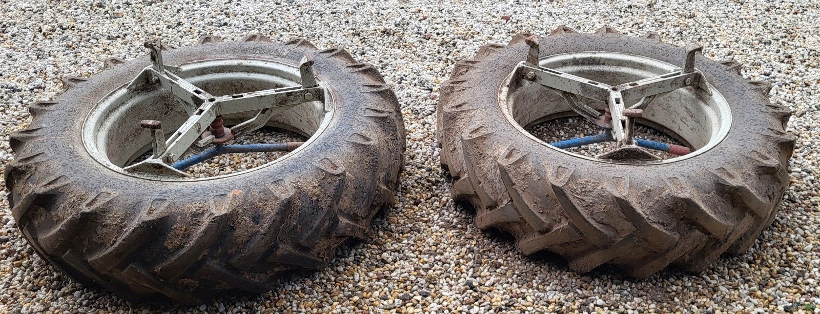 Dubbellucht banden / wielen voor tractor, Ophalen