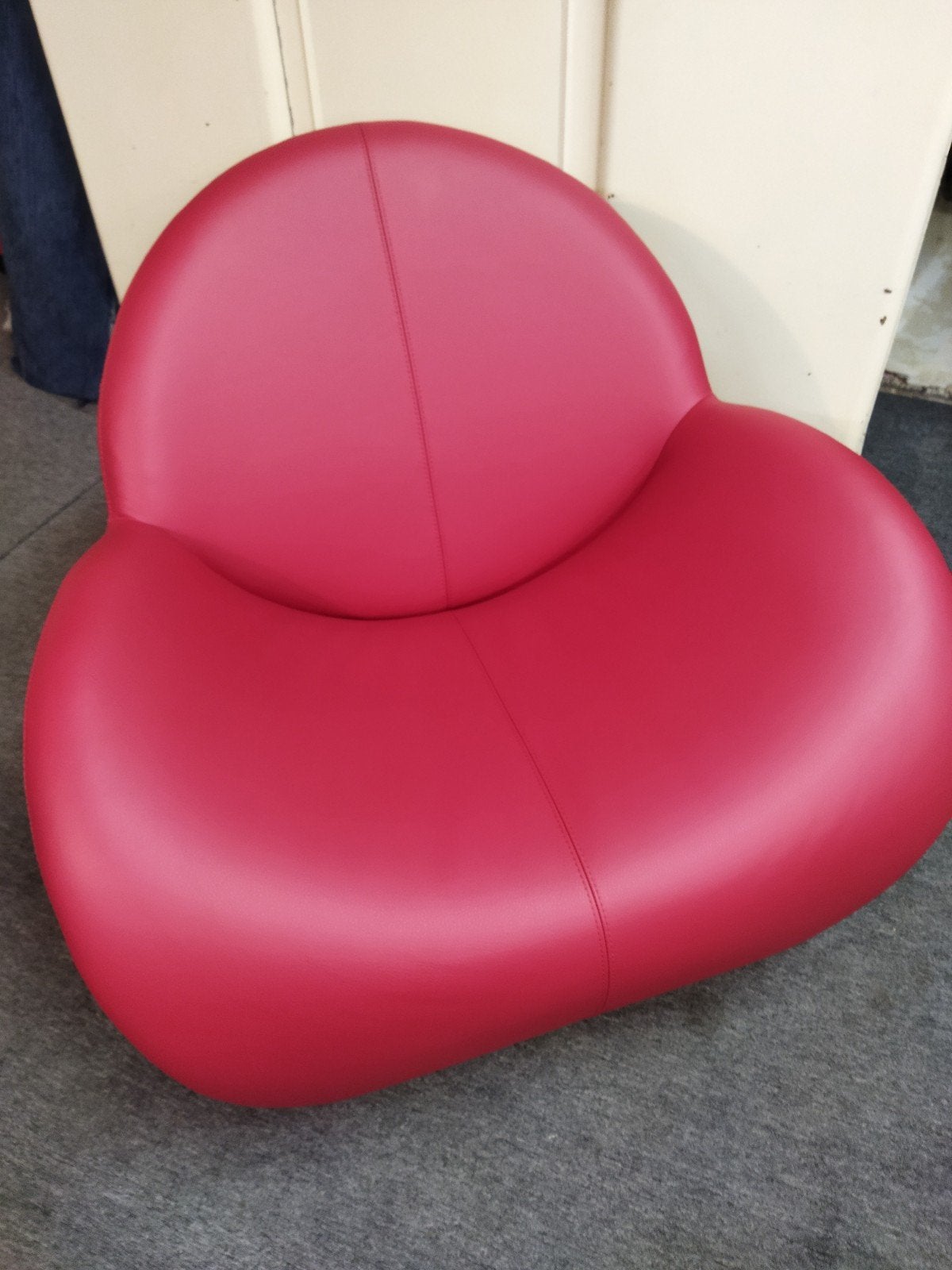 Nieuwe Leolux Papageno fauteuil - Rood leer, Design, Leer, Ophalen of Verzenden, Zo goed als nieuw