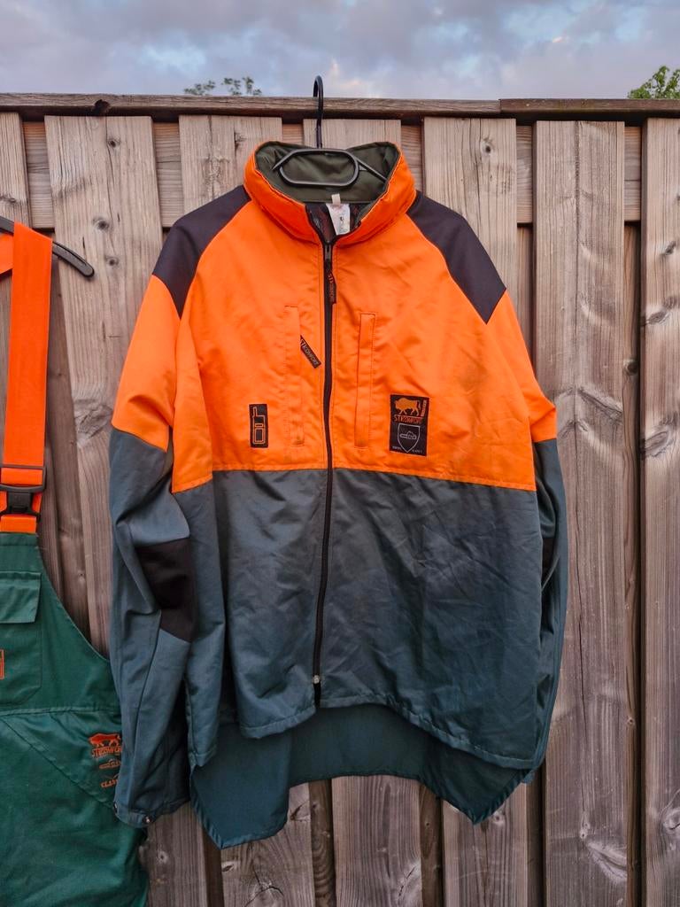 Zaagjas Sticomfort - Veiligheidsjas voor bosbouw en zagen, Maat 52/54 (L), Onbekend, Oranje, Ophalen of Verzenden