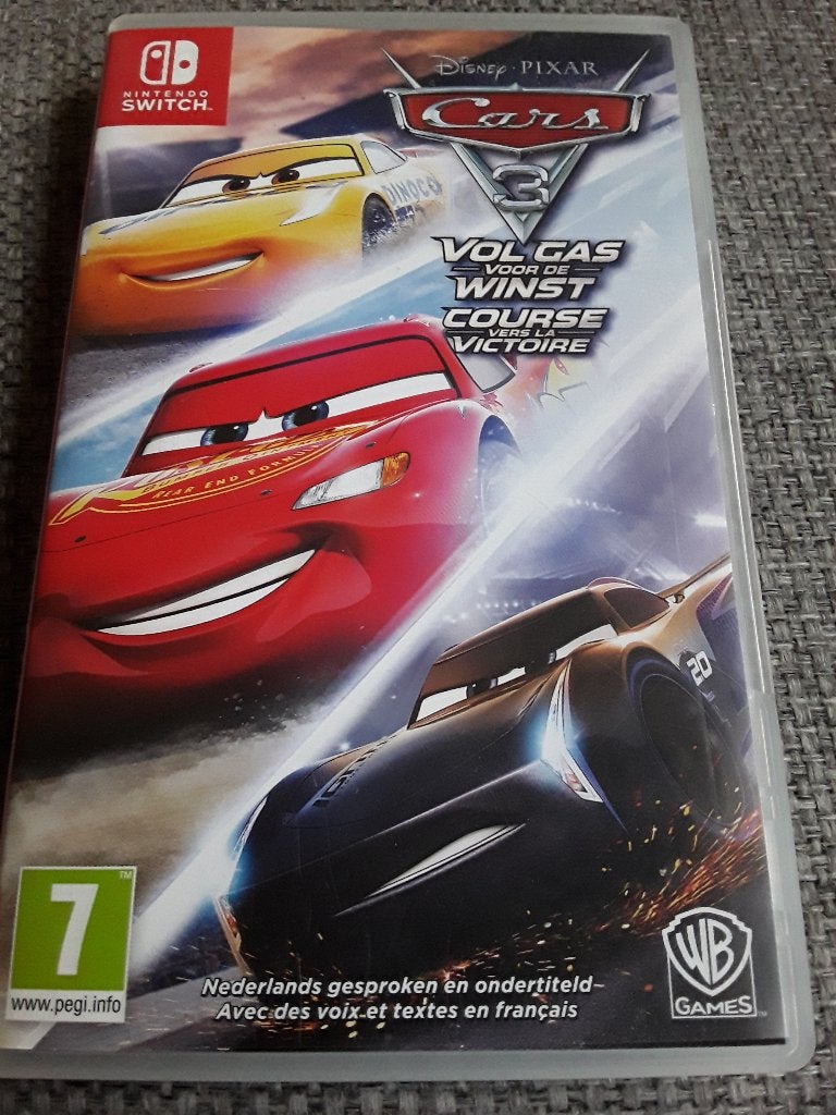 Nintendo Switch Game Cars 3 Vol Gas Voor De Winst, Racen en Vliegen, Ophalen of Verzenden, Zo goed als nieuw, 3 spelers of meer