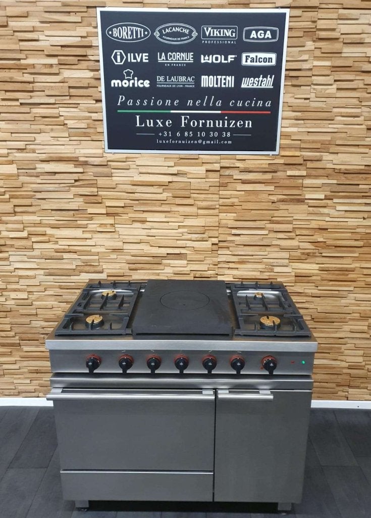 Westahl / Lacanche gasfornuis 100cm rvs 2 ovens Coupe de Feu, Niet ingevuld, 60 cm of meer, Niet ingevuld, Ophalen of Verzenden