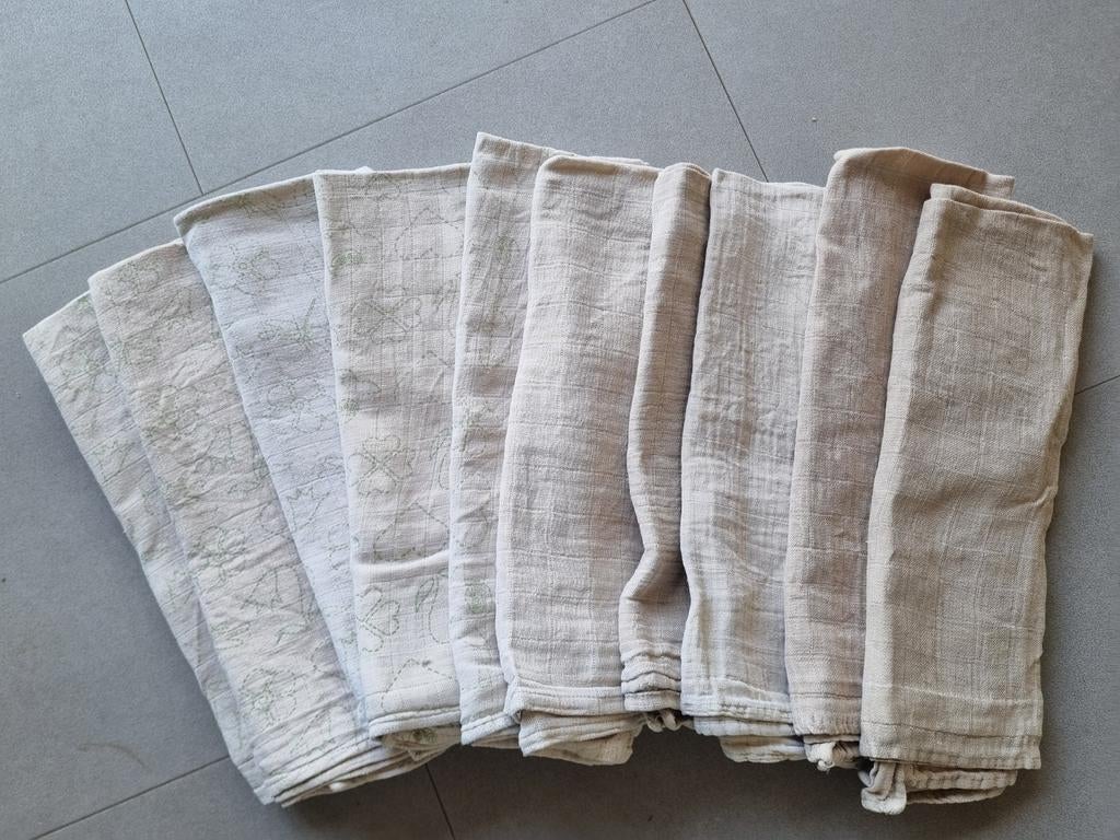 50 hydrofieldoeken / hydrofiele luiers, Kinderen en Baby's, Ophalen, Gebruikt