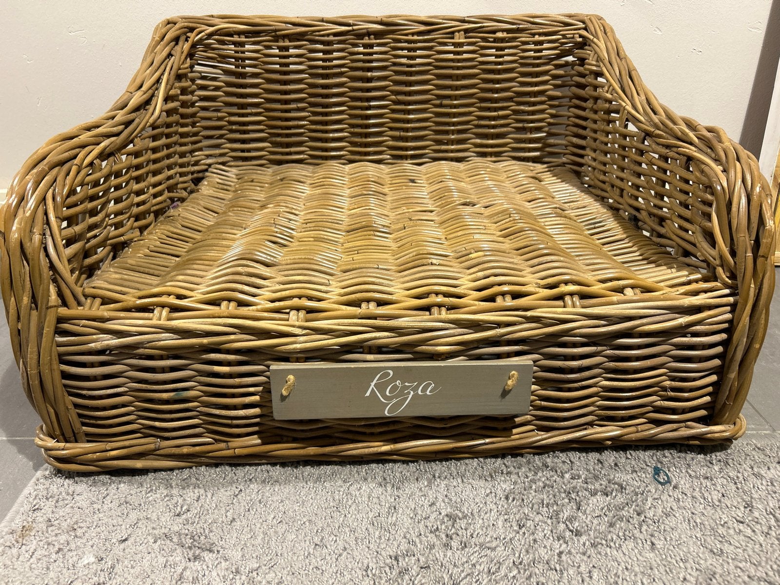 Rotan gevlochteb honden sofa 60x75cm, Dieren en Toebehoren, Ophalen of Verzenden, Nieuw, Riet