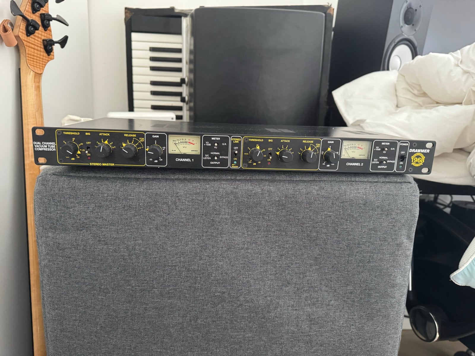 Drawmer 1968 Mercenary Edition Dual Channel Tube Compressor, Ophalen, Gebruikt