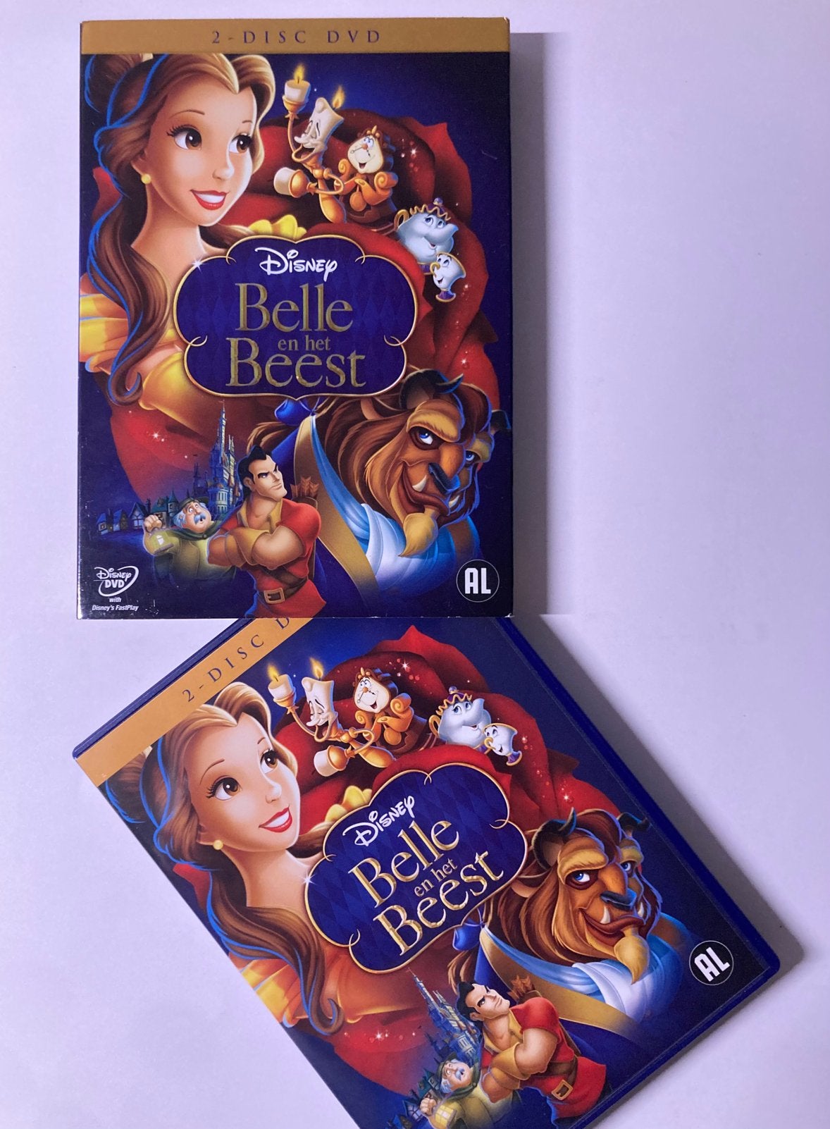 Belle en het Beest, 1991 / 2x DVD / Disney GR#33, Tekenfilm, Nederlands, Ophalen of Verzenden, Zo goed als nieuw