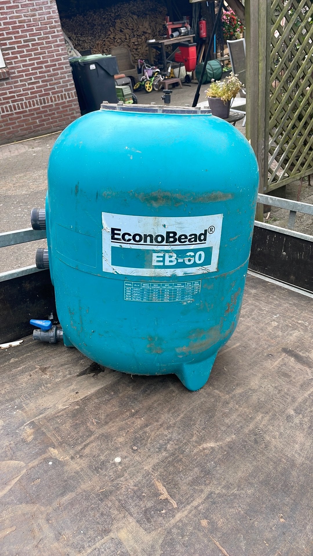 Econobead EB-60 inclusief bypass, Ophalen, Gebruikt, Vijverfilter