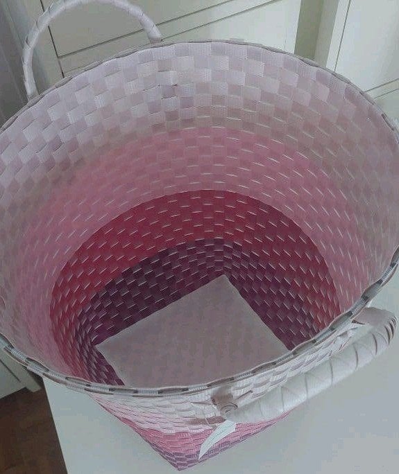 In prijs verlaagd: rose en/of zwarte wasmand / opbergmand, Ophalen, Nieuw