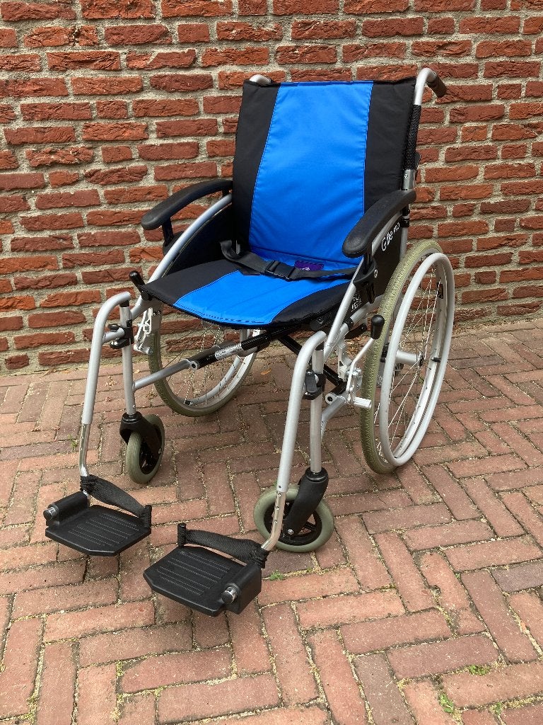 Lichtgewicht opvouwbare rolstoel, Excel G-Lite Pro., Diversen, Ophalen, Inklapbaar, Gebruikt, Duwrolstoel