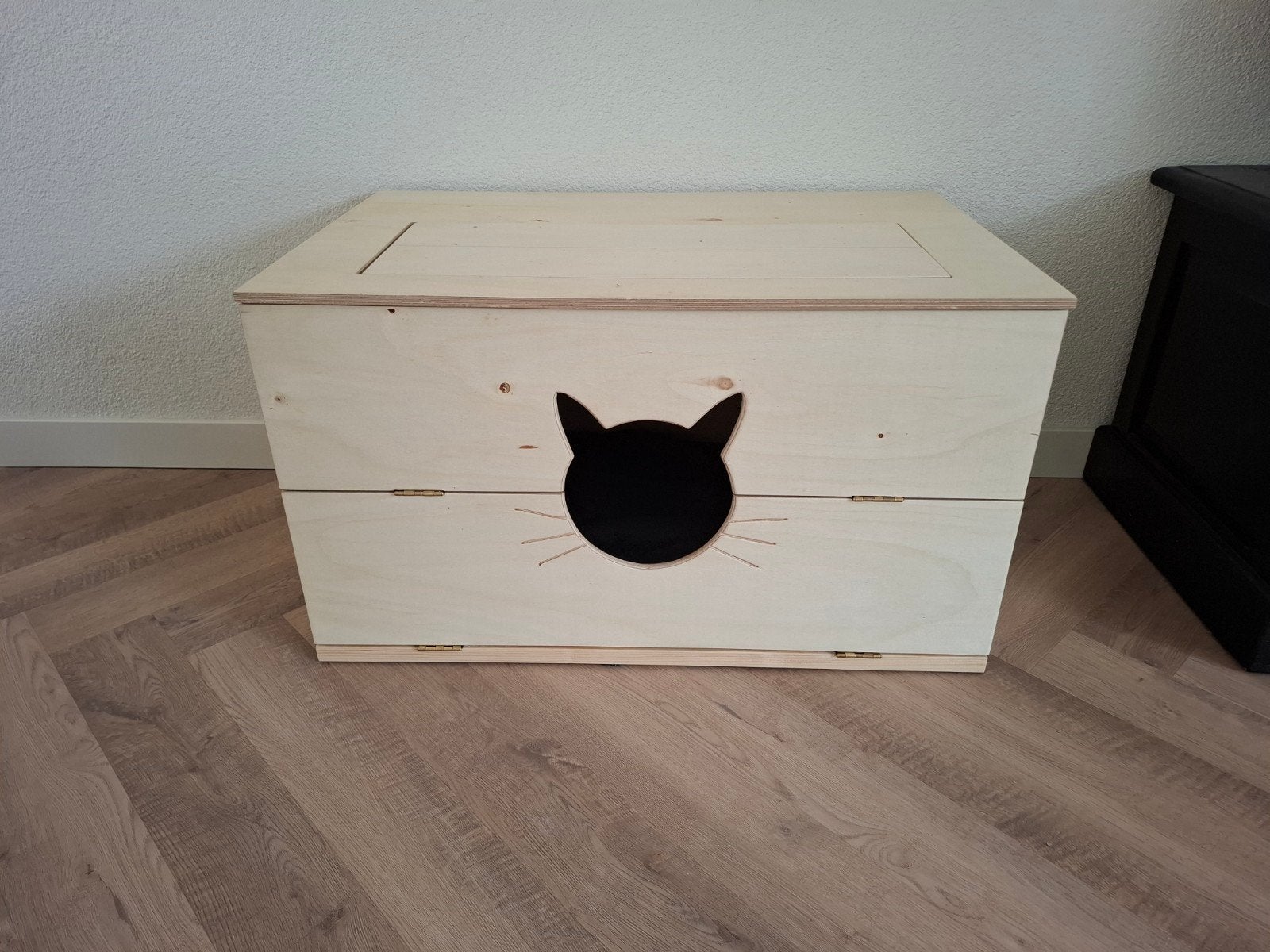 Werpkist - kitten grondbox - kitten kattenbak, Ophalen