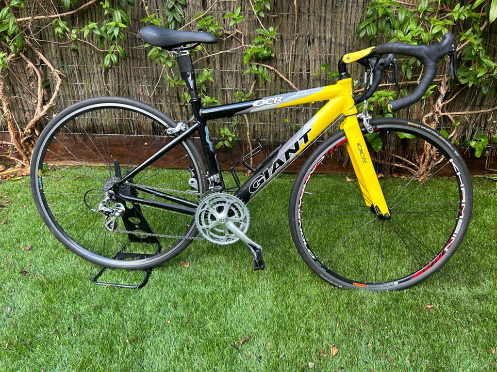 Giant OCR Racefiets - Zwart/Geel, Maat S 44cm, Ophalen, 28 inch, Gebruikt, Aluminium