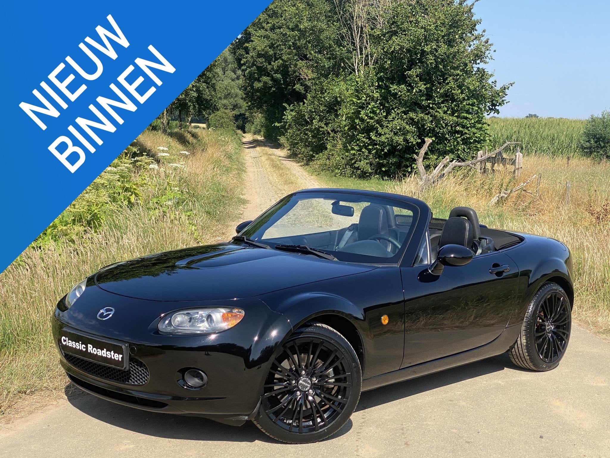 Mazda MX-5 NC 2.0 160PK, GEREVISEERDE MOTOR, LEDER, Auto's, Mazda, 1998 cc, Gebruikt, Zwart, 4 cilinders