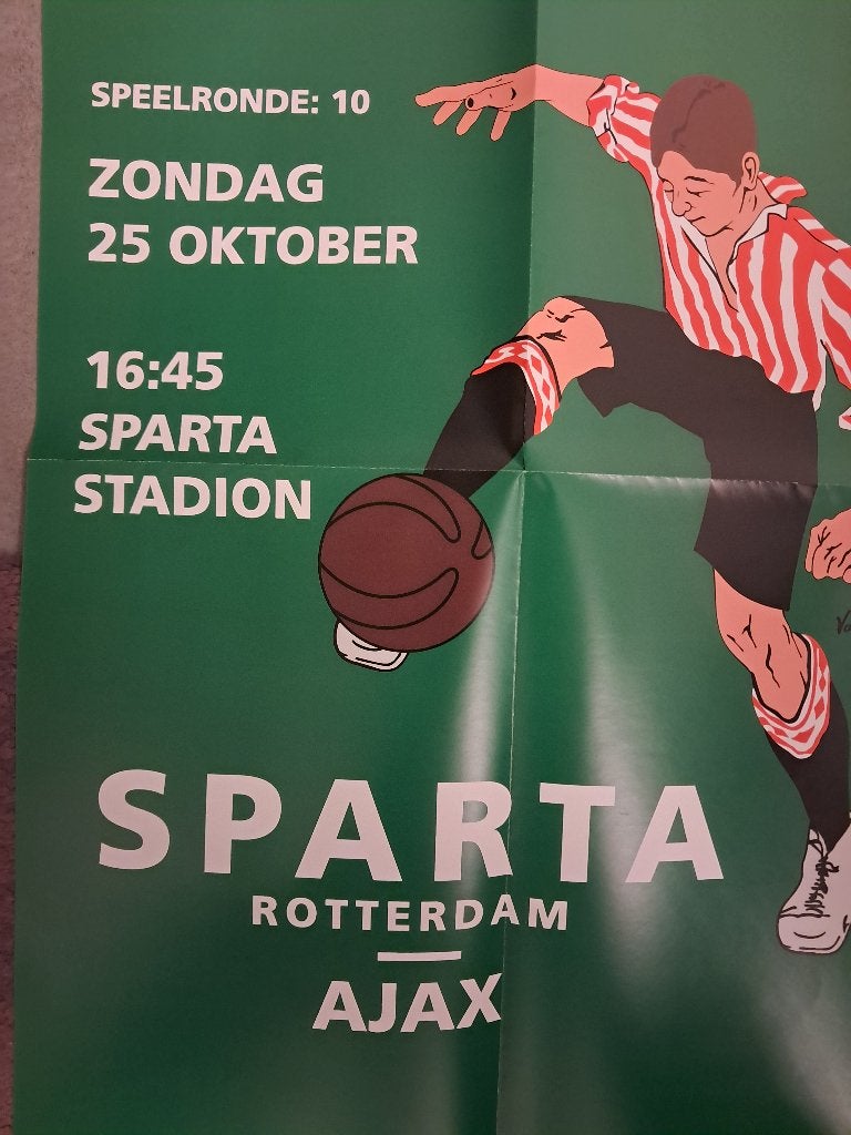 Sparta - Ajax 2026/2027 B, Verzamelen, Ophalen of Verzenden, Nieuw, Ajax, Poster, Plaatje of Sticker