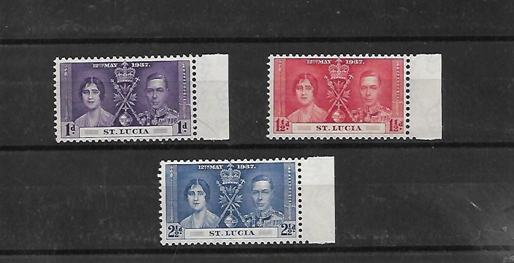 St. Lucia  Michel nr. 96-98  Postfris MNH, Postzegels en Munten, Ophalen, Postfris, Koningshuis