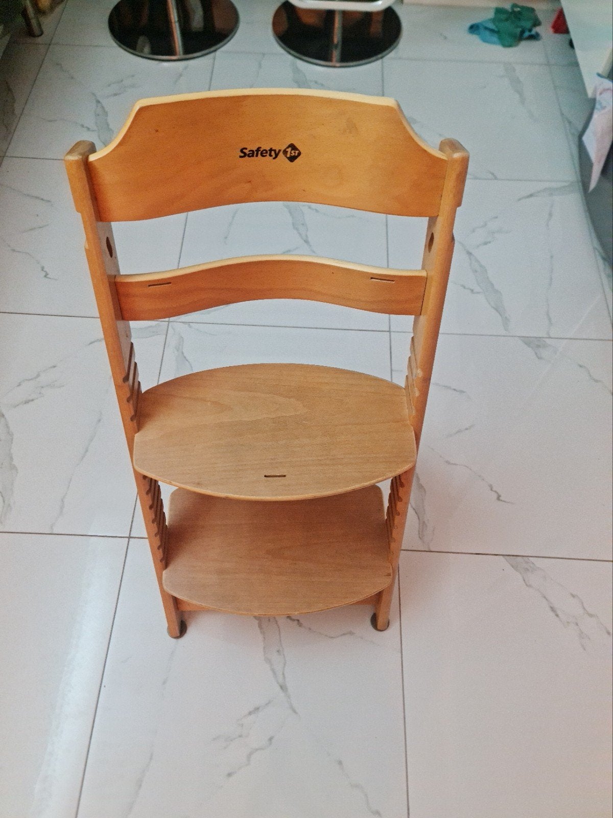 Kinderstoel Safety 1st houten, Kinderen en Baby's, Kinderstoelen, Ophalen, Gebruikt, Meegroeistoel