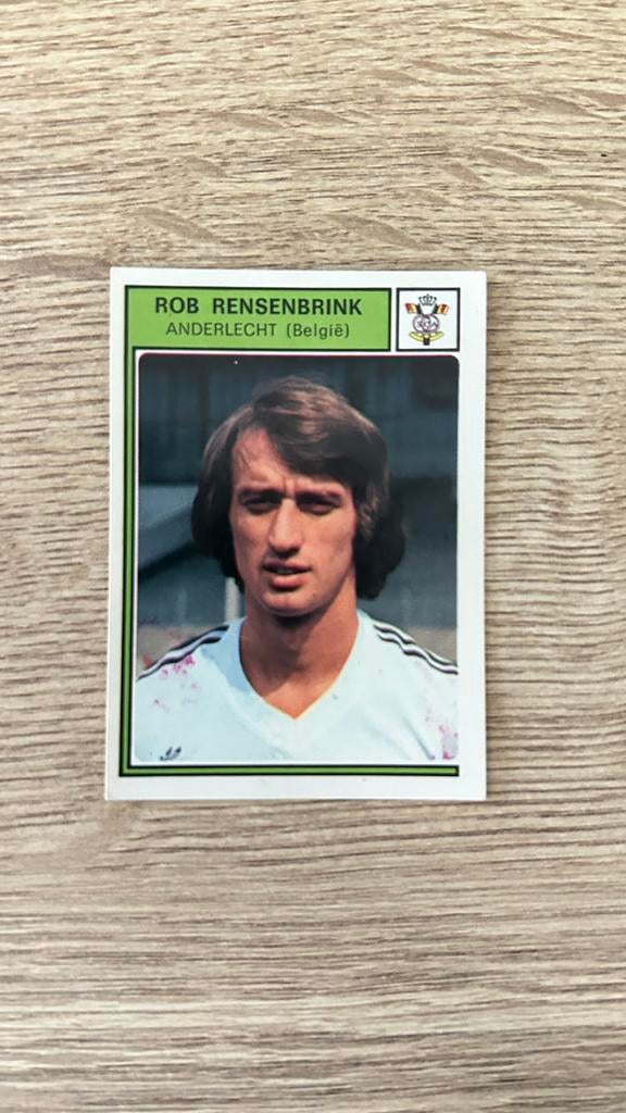 Panini Voetbal 78 Rob Rensenbrink plaatje, Ophalen of Verzenden, Zo goed als nieuw, Sticker
