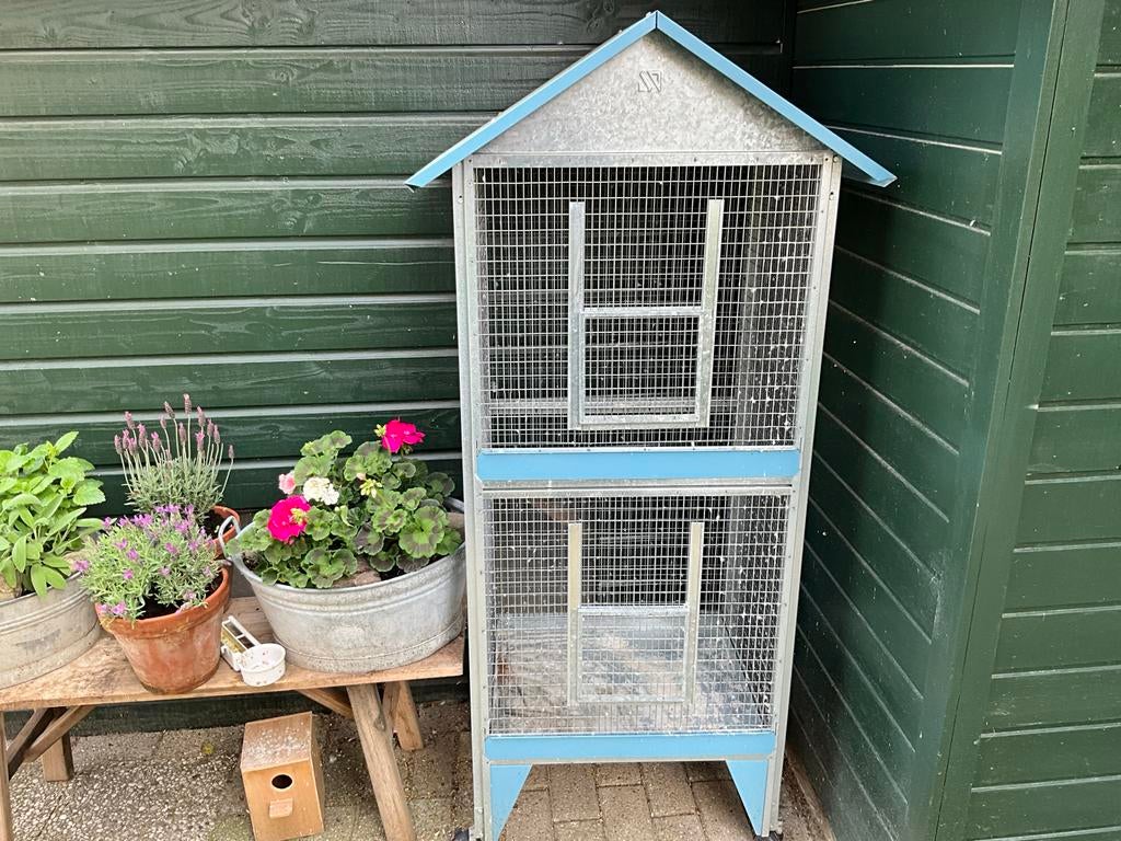 Vogelkooi, Ophalen, Gebruikt, Aluminium, Vogelkooi