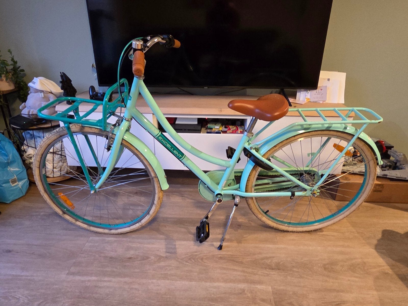 Volare Excellent kinderfiets groen 26 inch, Gebruikt, Ophalen, Overige merken, Terugtraprem
