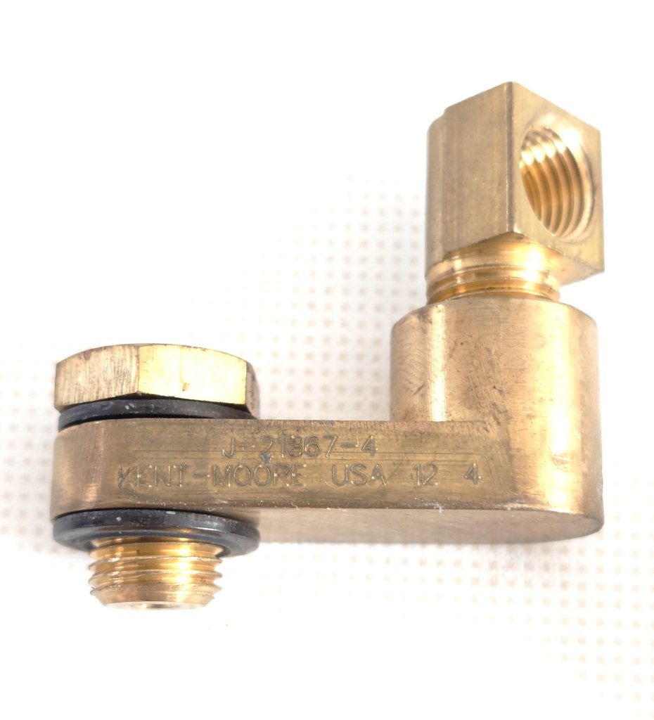 Kent-MooreJ21867-4 J-21867-4 Adapter, Transmission Gauge, Gebruikt, Contact@kent-moore-tools.com, 28635 Mound Rd. Warren, US 48092