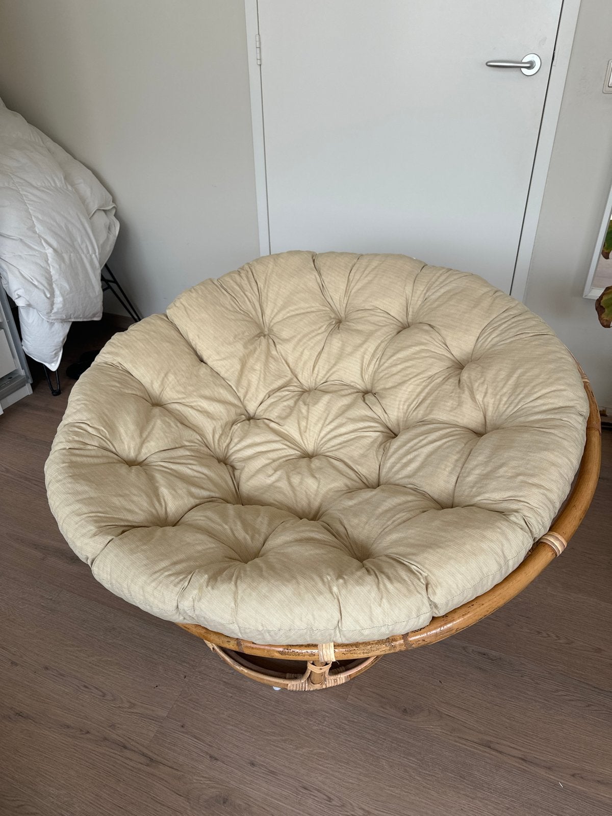 Rotan Papasan Stoel van jysk met Comfortabel Kussen, Ophalen, Overige kleuren, Riet of Rotan, Zo goed als nieuw