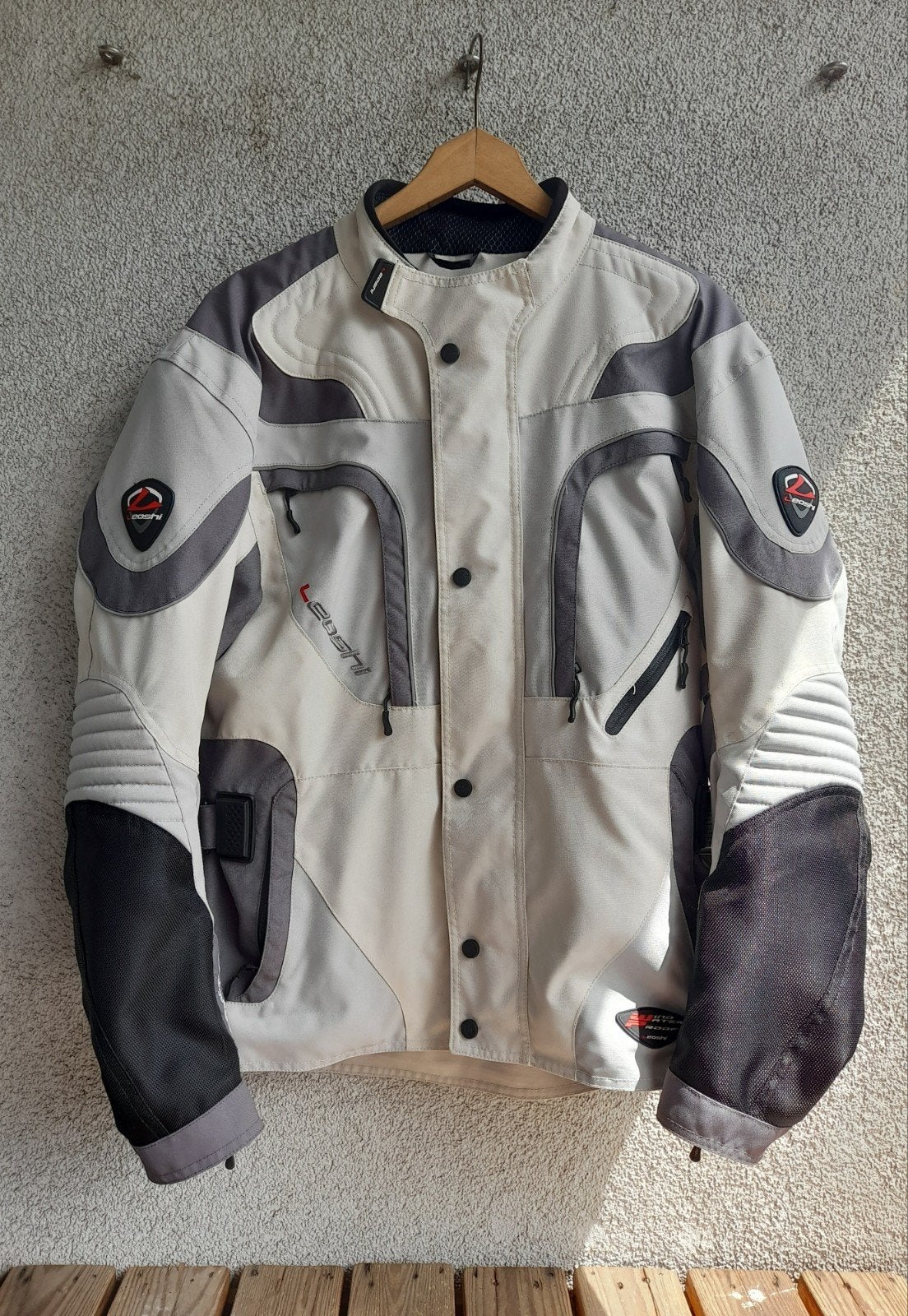 Leoshi jas met protectie M, Motoren, Kleding | Motorkleding, Ophalen of Verzenden, Tweedehands, Jas | textiel