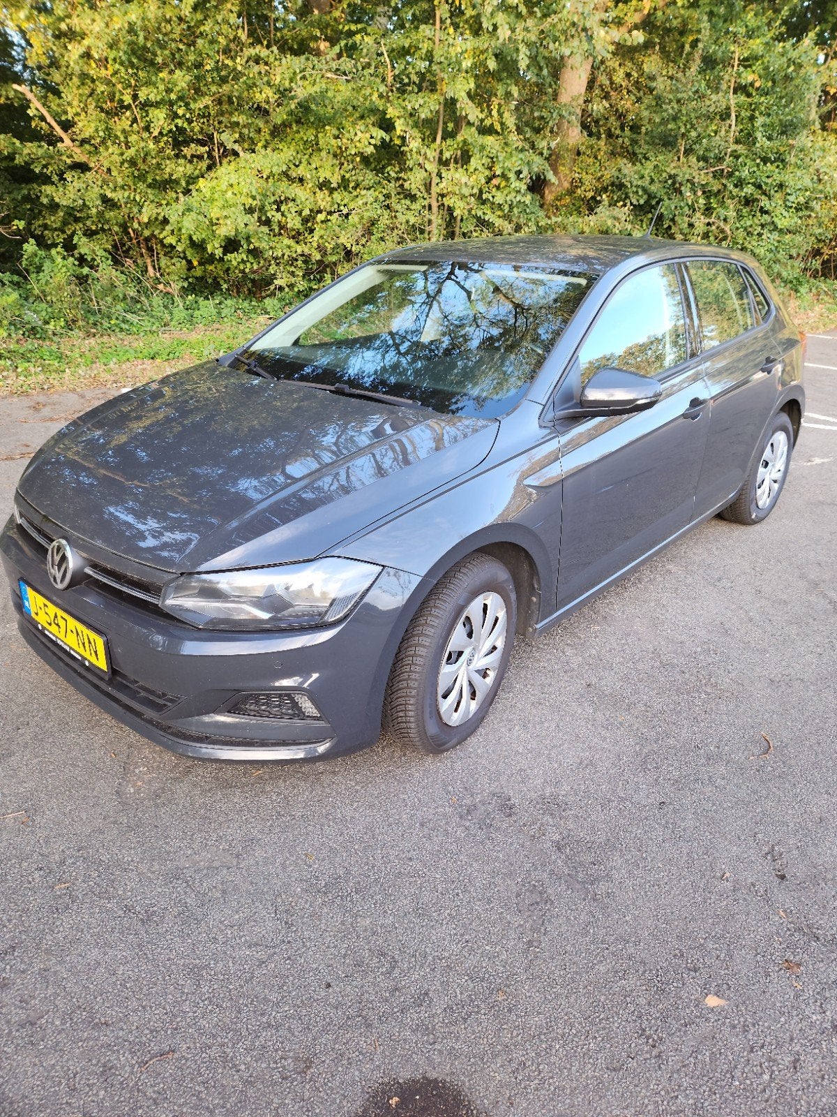 Volkswagen Polo 1.0 TSI 95pk 2018 Grijs, Voorwielaandrijving, 40 €/maand, 23 km/l, Handgeschakeld