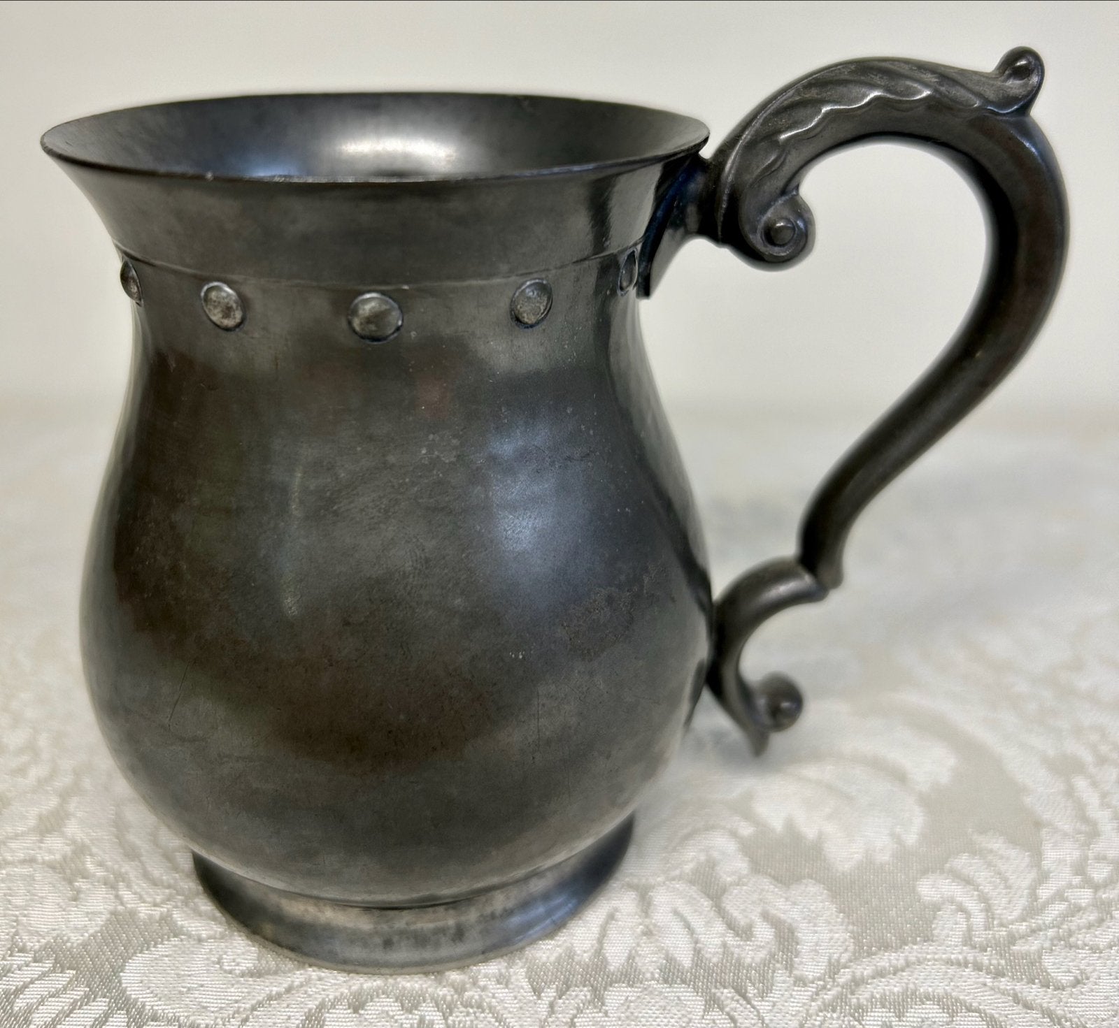 Antieke tinnen kannetje - G. Brand - 1/2 pint, Ophalen of Verzenden
