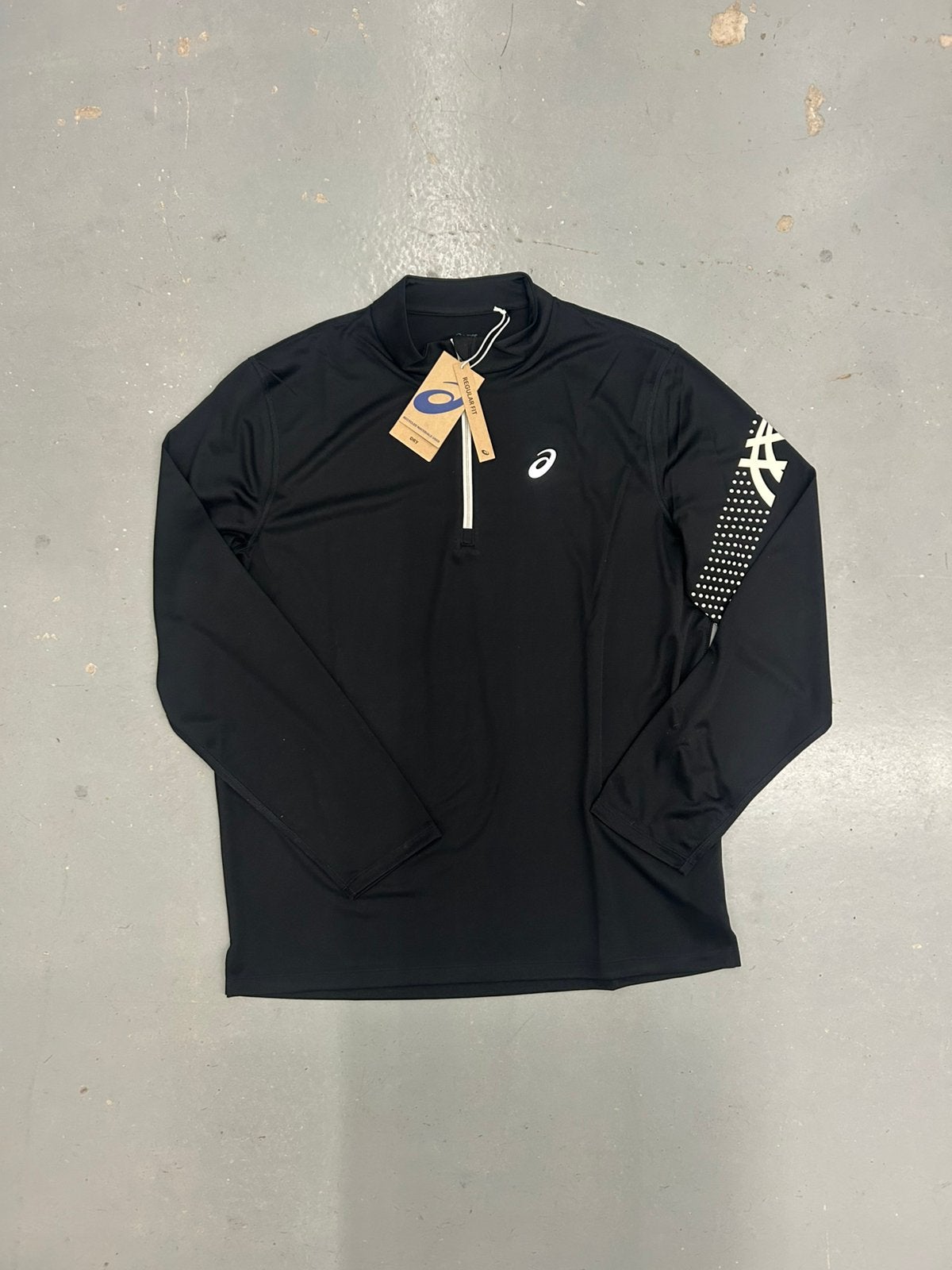 Asics icon sporttop maat L zwart, Kleding | Heren, Truien en Vesten, Ophalen of Verzenden, Zo goed als nieuw, Maat 52/54 (L), Zwart