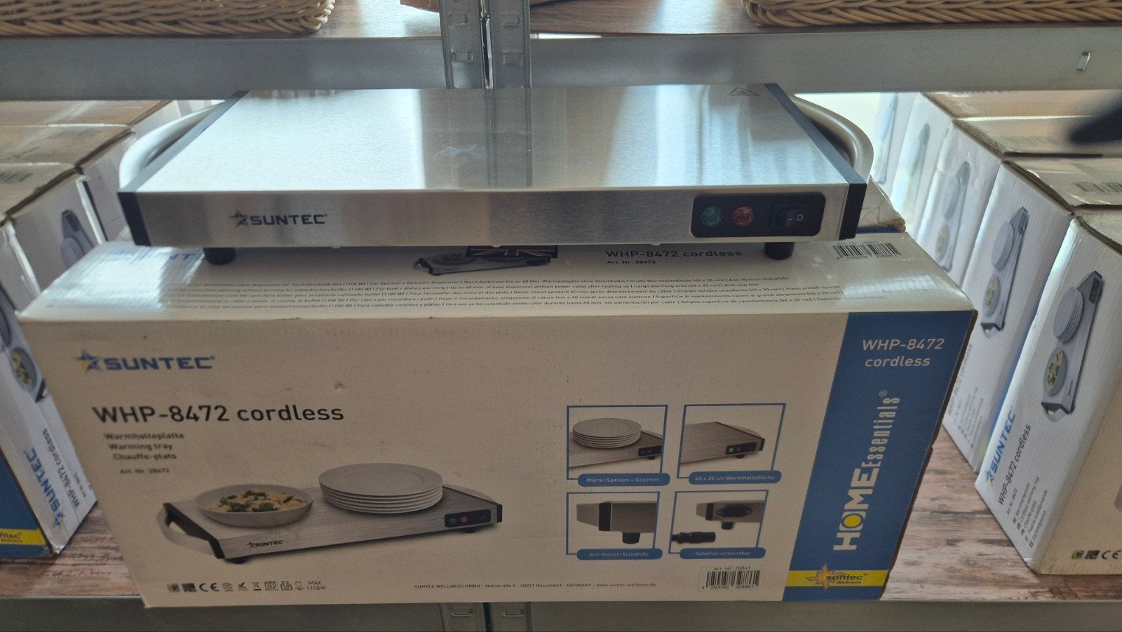Nieuwe SUNTEC WHP-8472  warmhoudplaat - direct af t, Witgoed en Apparatuur, Ophalen