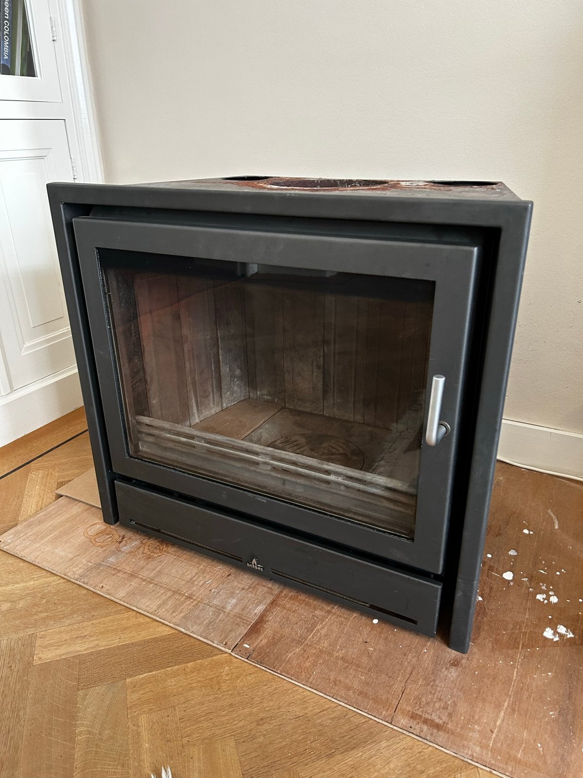 Barbas Unilux 75 Inbouwhaard - 8 kW Houthaard, Ophalen, Gebruikt, Inbouwhaard, Houthaard