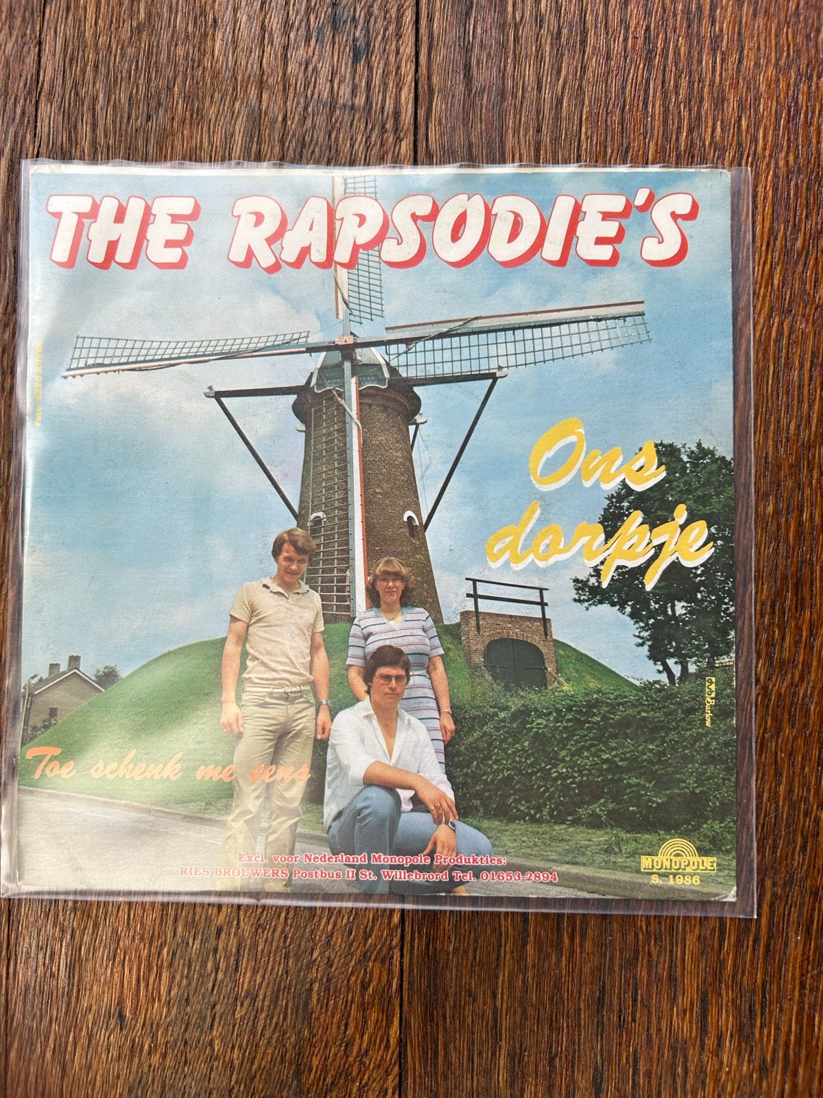 The Rapsodie's - Ons Dorpje (Single), Gebruikt, 7 inch, Ophalen of Verzenden, EP