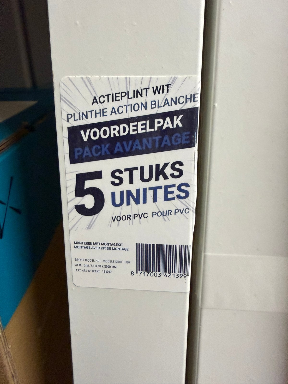 25 plinten voor PVC-vloer | NIEUW, Nieuw, Vloerdelen of -planken, 10 m² of meer, Hout