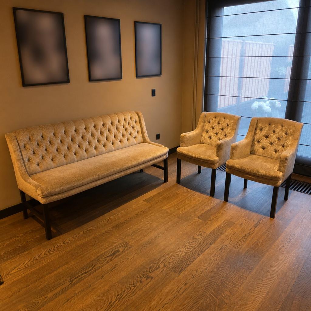 Eetbank en armstoelen (Erik Kuster / Richmond Interiors), Ophalen, Zo goed als nieuw, Erik Kuster, Minder dan 4 stoelen