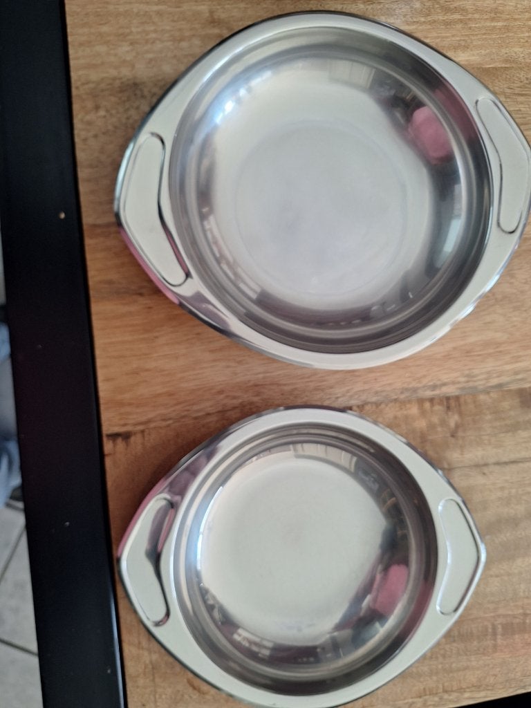 AMC Schalen set, Gebruikt, Overige typen, Ophalen of Verzenden, Rvs
