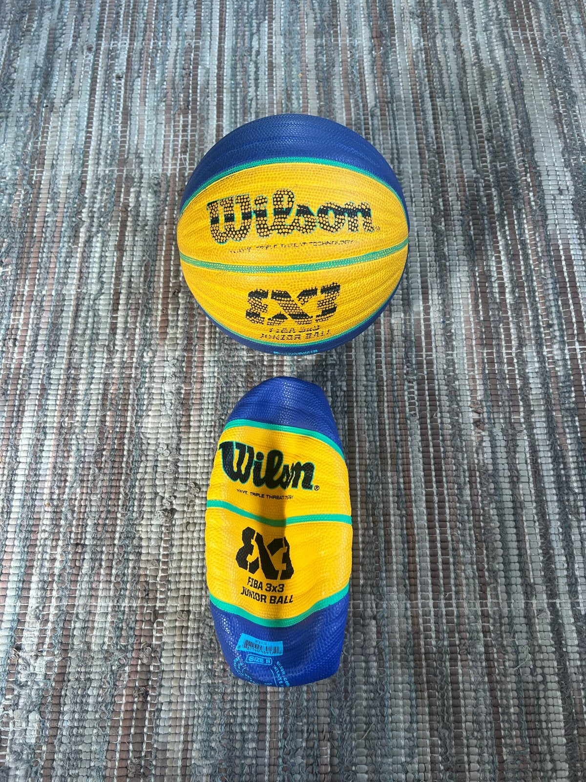Wilson FIBA 3x3 Junior Basketbal - Blauw/Geel, Ophalen of Verzenden, Gebruikt, Bal