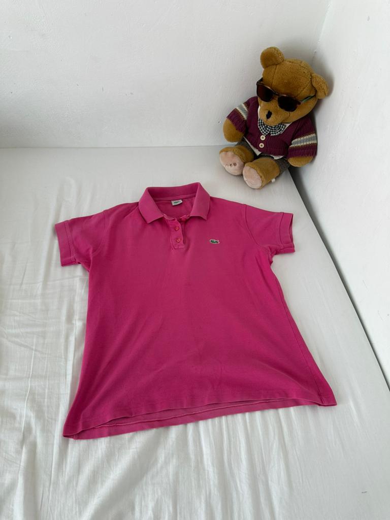 Vintage lacoste poloshirt, Ophalen of Verzenden, Zo goed als nieuw, Maat 48/50 (M), Roze