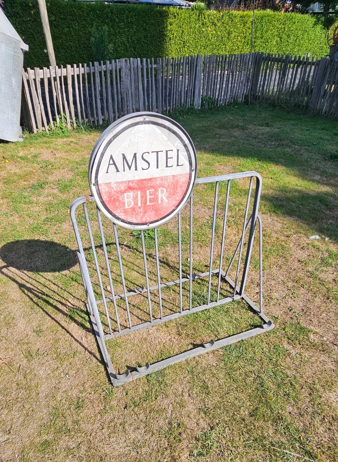 Oud vintage fietsenrek Amstel, Fietsen en Brommers, Fietsaccessoires | Fietsenrekken, Ophalen of Verzenden, Gebruikt