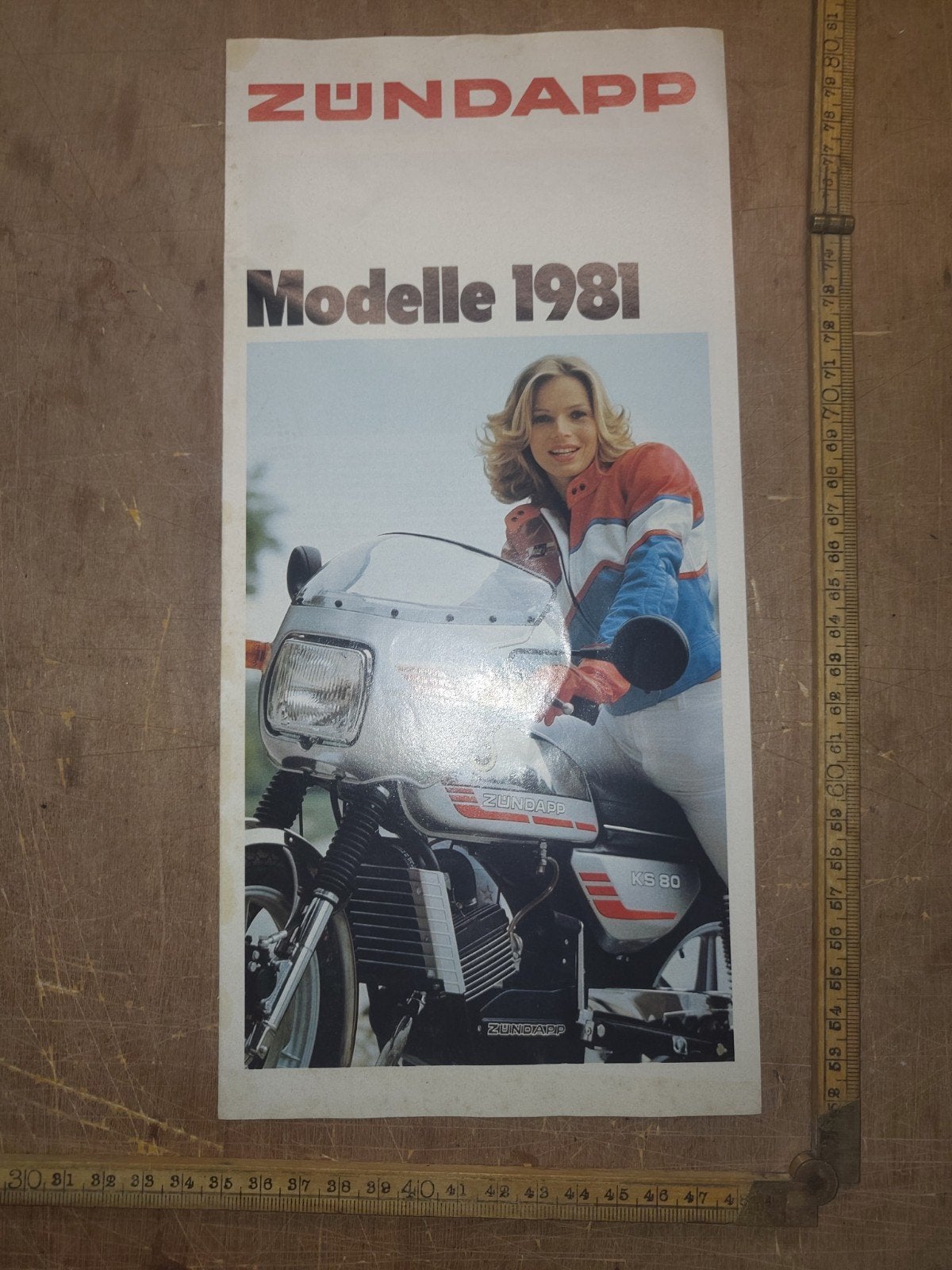 Folder Zundapp modellen 1981, Ophalen of Verzenden