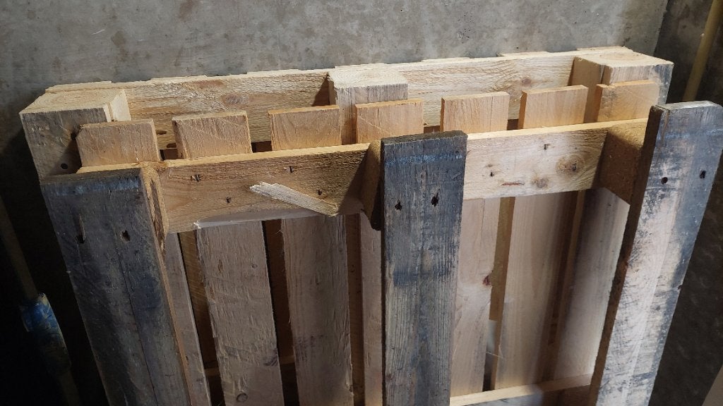 Pallets, Doe-het-zelf en Verbouw, Hout en Planken, Ophalen, Zo goed als nieuw, 50 mm of meer, Pallet