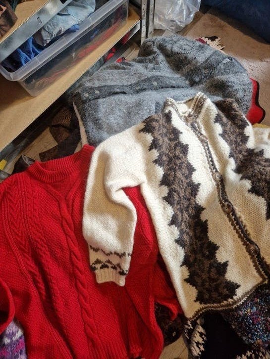 32x Gave partij vintage kleding herfst/winter mix, Kleding | Dames, Dames-kledingpakketten, Zo goed als nieuw, Ophalen of Verzenden