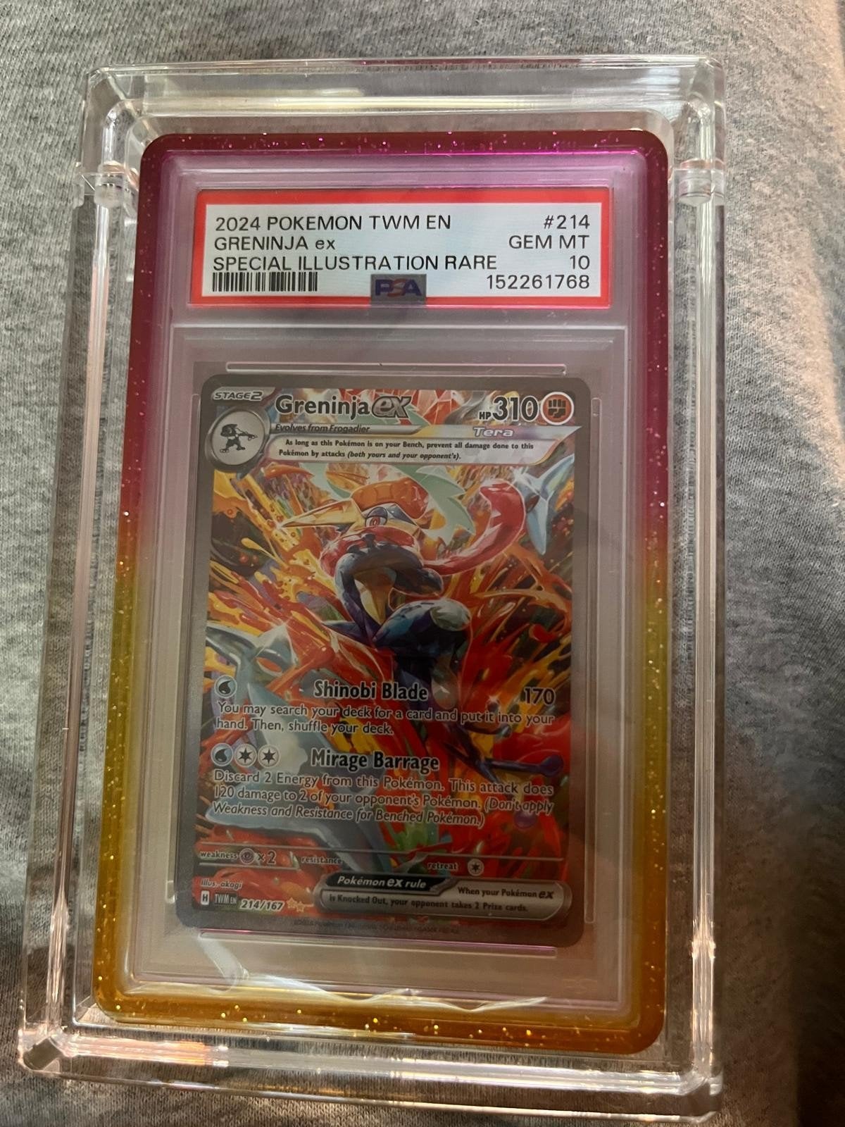 Greninja ex 214 PSA 10 Special Illustration Rare, Ophalen of Verzenden, Nieuw