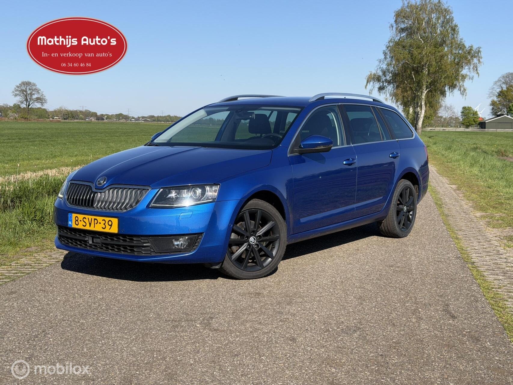 Skoda Octavia Combi 1.4 TSI Greentech Elegance Businessline, Auto's, Skoda, Voorwielaandrijving, Euro 5, 4 cilinders, Blauw