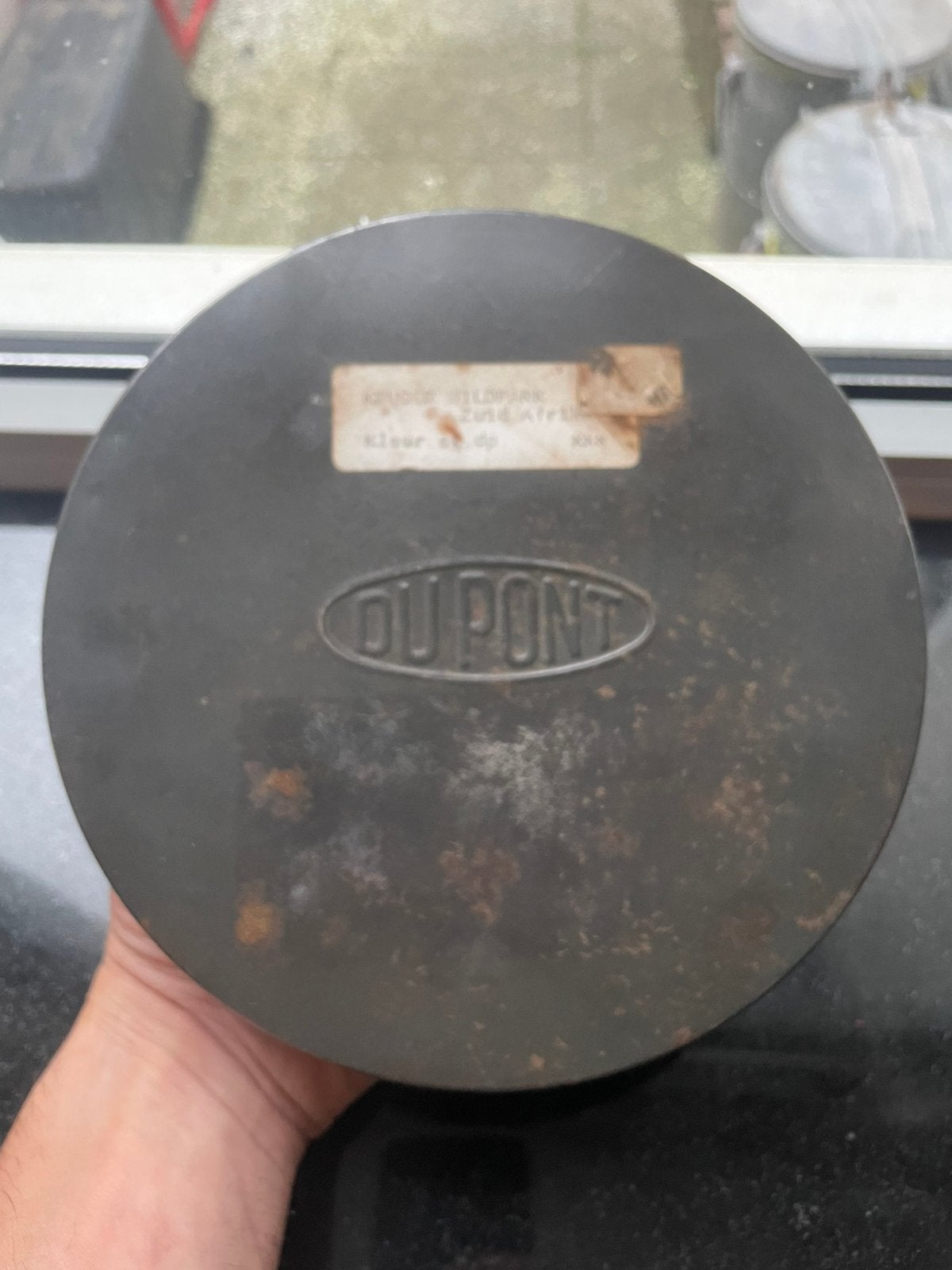Antiek DuPont filrmolblik, filmblik met 16MM film, Ophalen of Verzenden, Gebruikt, Overige, Overige merken