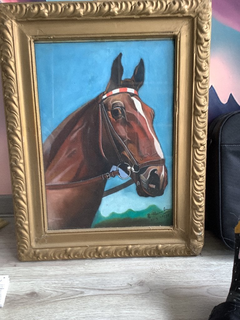 Schilderij paard, Ophalen, Vintage, Dieren