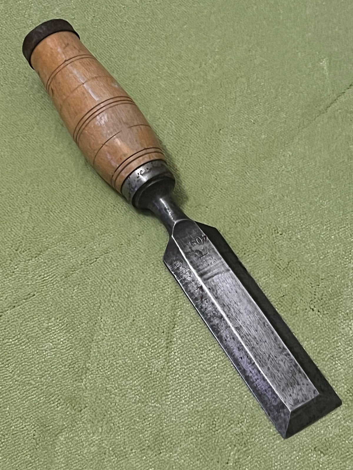 Antieke beitel SAGE 40mm met houten handvat - Sage, Ophalen of Verzenden, Gebruikt